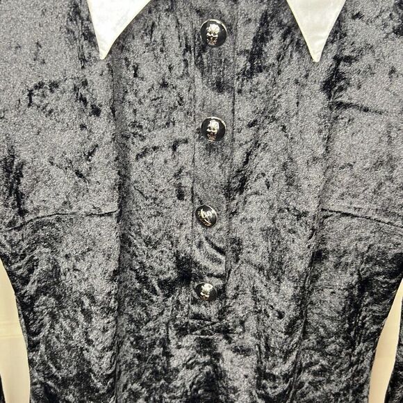 Dreamgirl Addams Family Wednesday Velvet Halloween Costume Goth Cosplay Small Nw - Picture 3 of 5